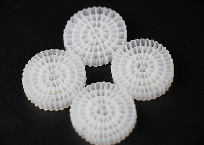 Virgin HDPE RAS Plastik MBBR Filter Media Dengan Area Permukaan yang Baik