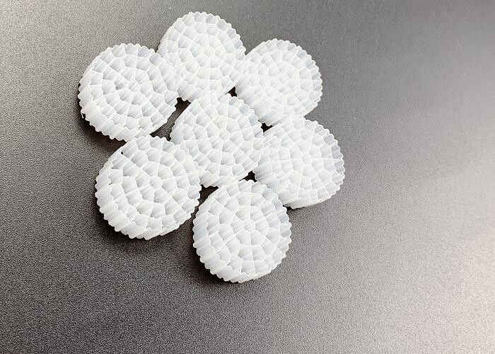 Peralatan aerasi media bio plastik IFAS MBBR K1 Filter Media Putih Warna