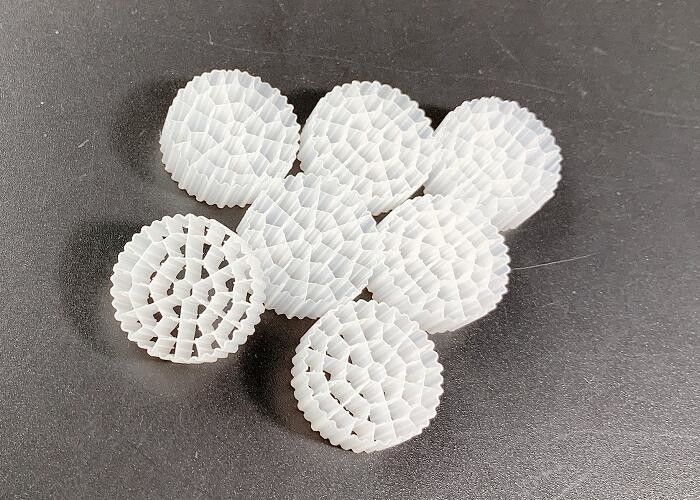 Warna Putih SBR Pengolahan Air Proses MBBR Filter Media ROHS REACH