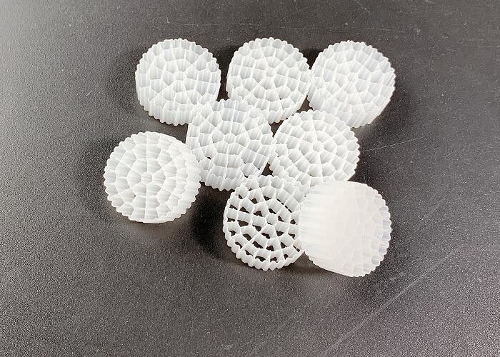 Warna Putih SBR Pengolahan Air Proses MBBR Filter Media ROHS REACH