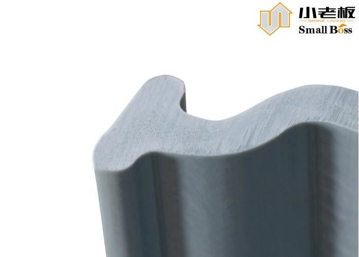 Grau Warna Vinyl PVC Sheet Tumpukan Disesuaikan Tipe Z Ekstrusi