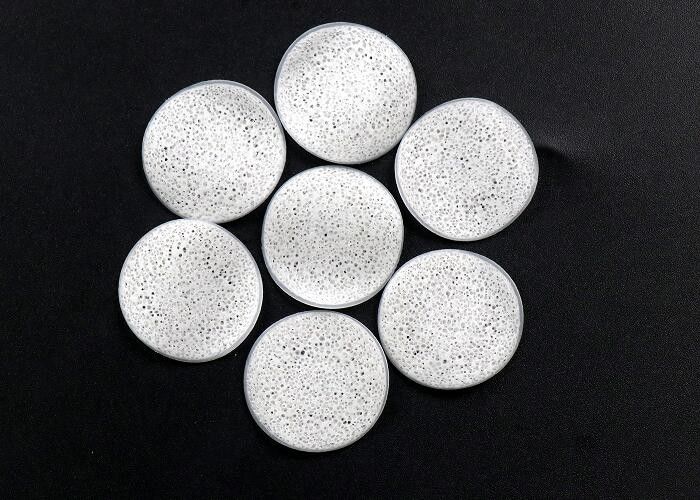 Biochips Biological Biotube Filter Media Warna Putih Bulat Bagian Datar