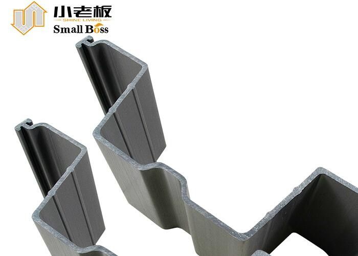 Komposisi Vinyl U Tipe Sheet Pile Extrusion Abu-abu 10MM Ketebalan