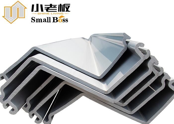 Warna abu-abu Vinyl PVC Sheet Pile Perlindungan banjir yang disesuaikan Ekstrusi tipe Z